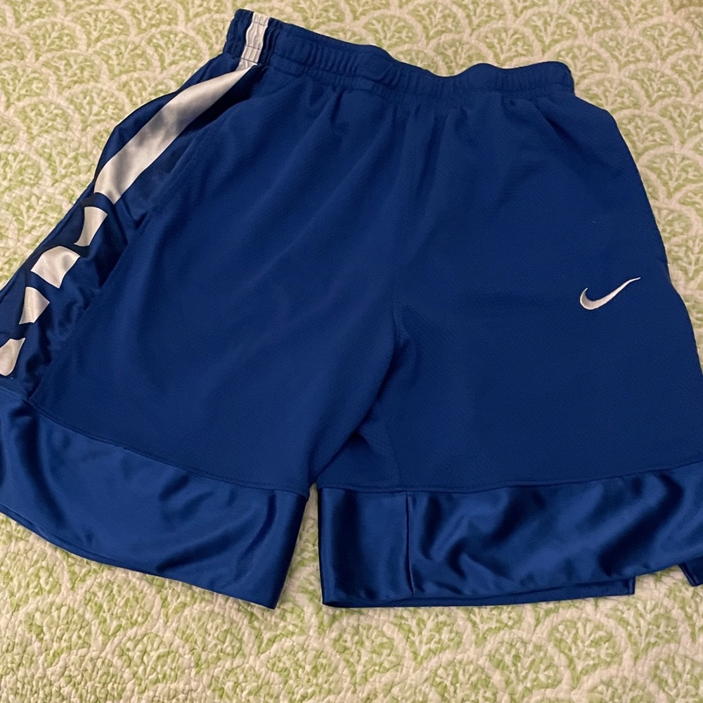 Nike Kids Blue and White Shorts